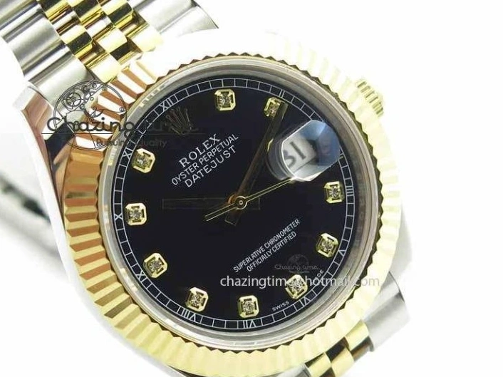 Dial Bracelet Maker Diam Jubilee Best On Edition BP YG DateJust Black 41mm SS II A2813 0510